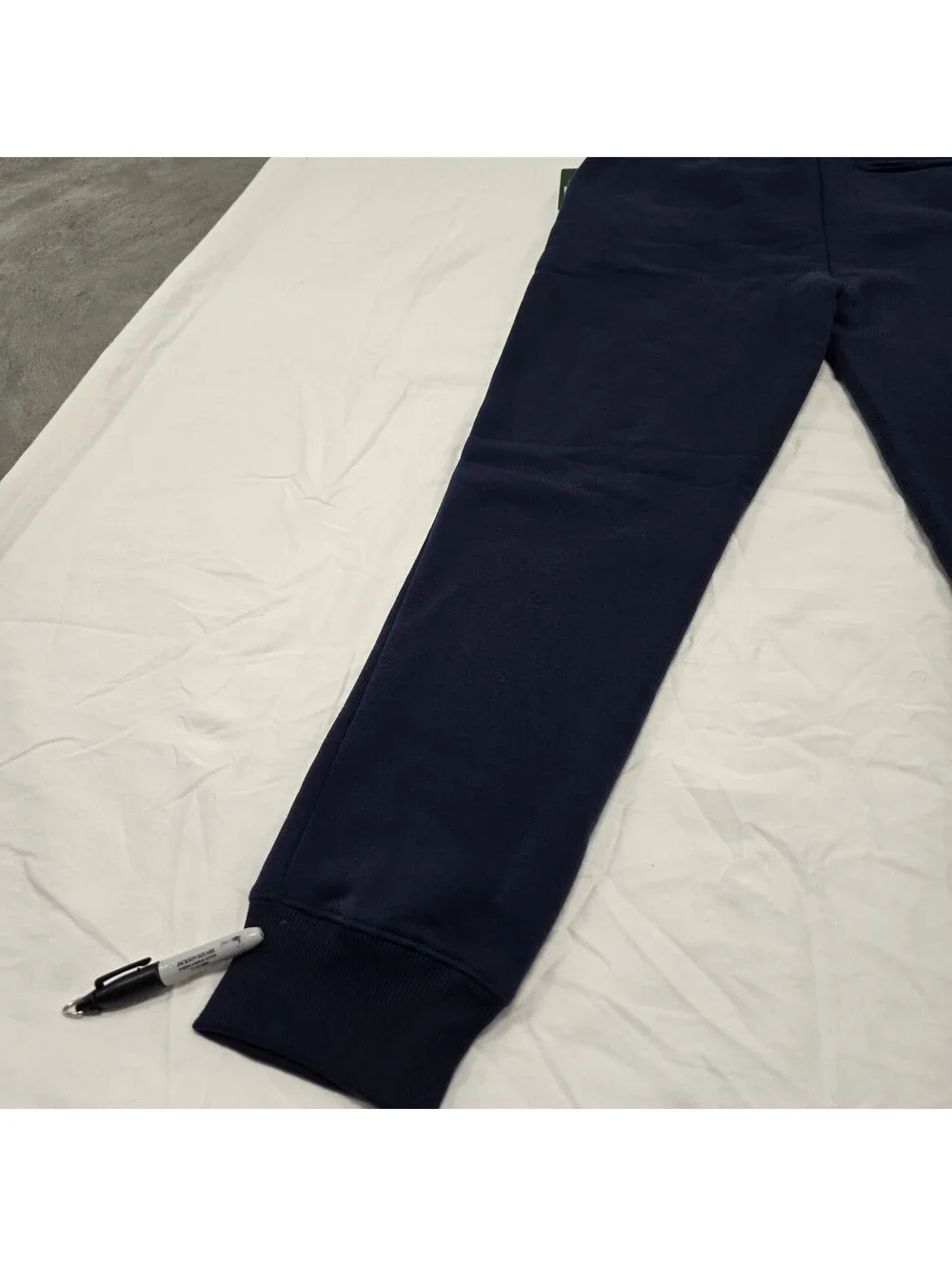 NWT Mens MEDIUM Arthur Beale AB Navy Jogger Sweatpants Fleece Pockets Adjustable